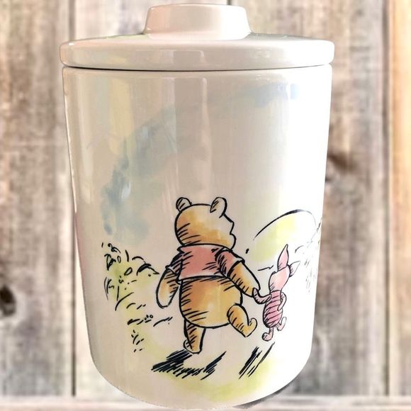 NWT Disney Winnie Pooh & Piglet Today is my New Favorite Day Cookie Jar Canister - Picture 11 of 13